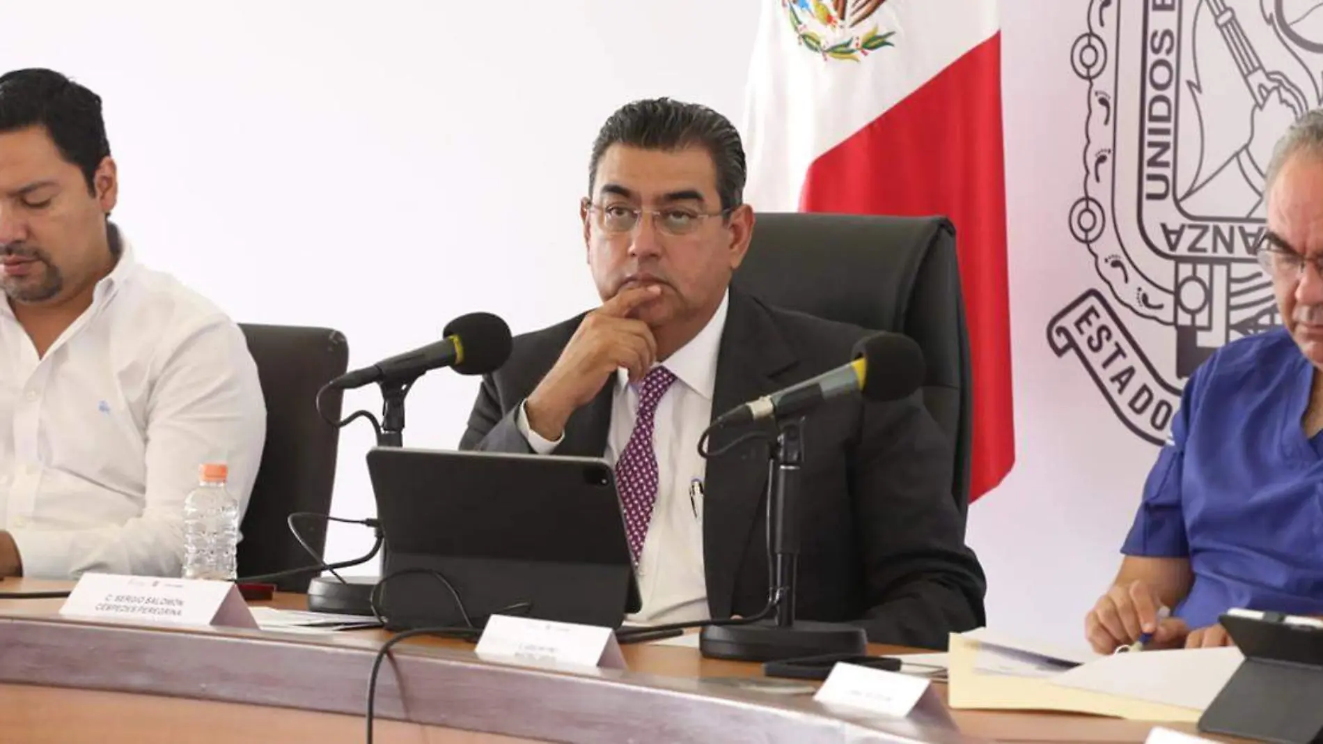 Eukid N. está recluido nuevamente en el Centro de Readaptación Social (Cereso) de San Miguel confirmó el gobernador de Puebla, Sergio Salomón Céspedes Peregrina